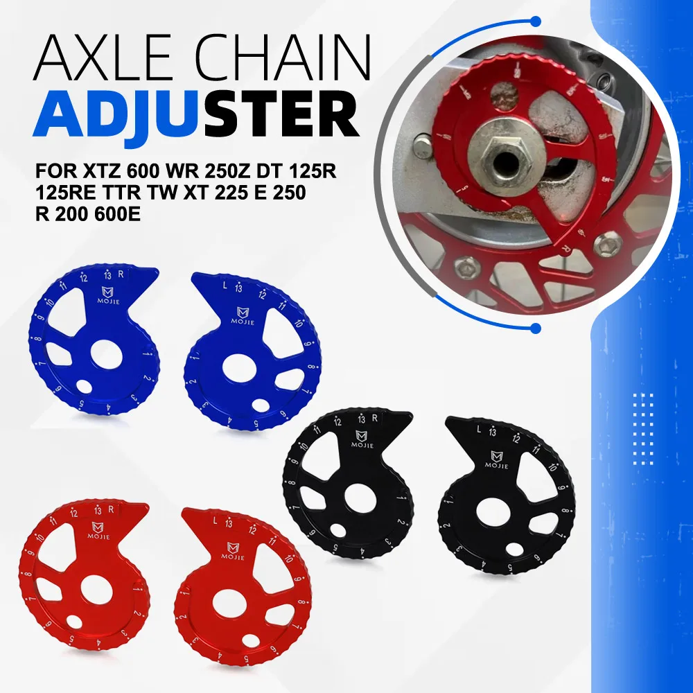 

For YAMAHA XTZ 600 WR 250Z DT 125R 125RE TTR TW XT 225 E 250 R 200 600E Motorcycle Accessoires Chain Adjuster Parts Regulator