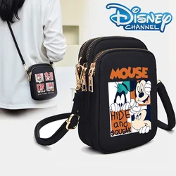 Borsa a tracolla topolino Versatile uomo donna borsa per cellulare borsa a tracolla Anime Cartoon borsa a tracolla per arrampicata con cambio Casual