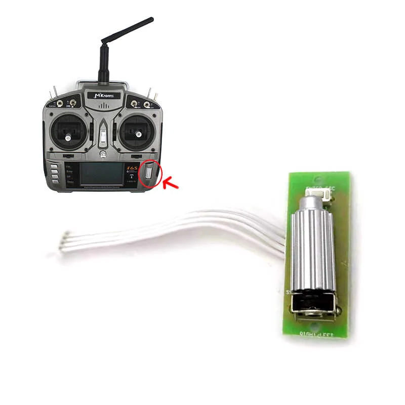Spektrum DX6i Roller Switch Plate Scroll Board Sensor PCB W Wire Plug Silver Plastic Part For Hobbyking ORX T-SIX Transmitter