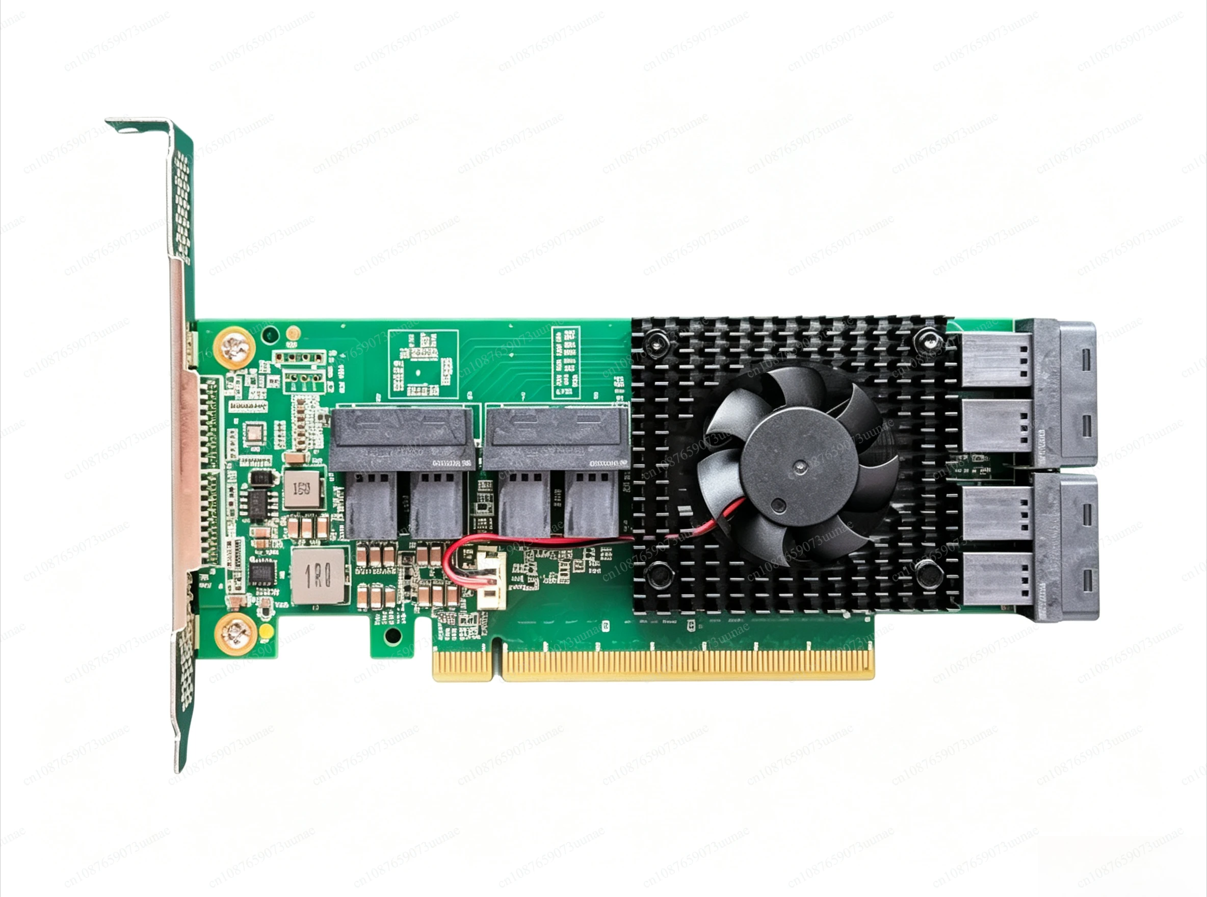 8‑Port U.2 To PCIe X16 Adapter Card SFF‑8643 Hard Disk Expansion Cartridge With Heatsink For Server Workstation Storage System
