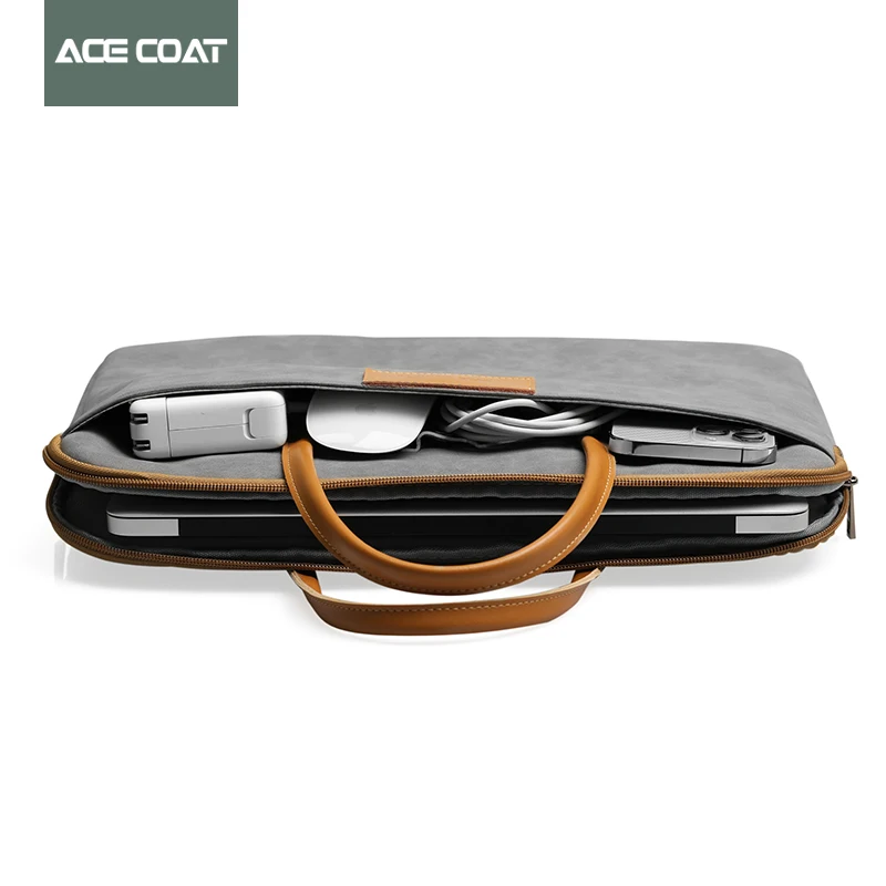 Imagem -04 - Acecoat-laptop Sleeve Bolsa Notebook Case Bolsa Bolsa Pastas Macbook Air Pro 16 hp Huawei Lenovo Dell 13.3 14 15.6