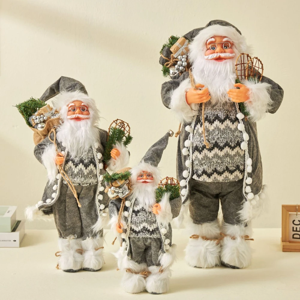 

60cm big Santa Claus Dolls Plush Characters Christmas Children Toys Birthday Party Gifts Table Decoration Christmas Decoration