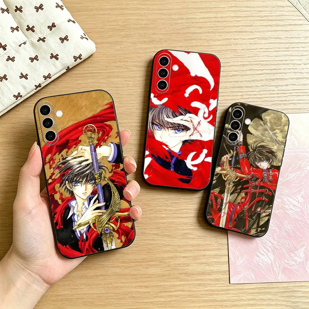 Funda de teléfono Anime X1999 Kamui Shirou para Samsung Galaxy A73,A72,A71,A70,A53,A52,A51, otras fundas negras suaves
