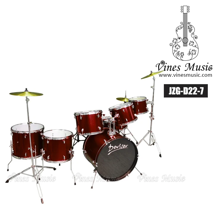 China wholesale Professional OEM brand 7 pcs acoustic drum set