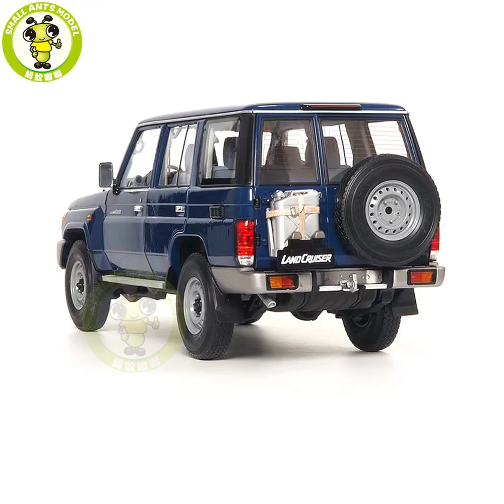 1/18 Land Cruiser 76 LC76 Almost Real 870101 Blue Diecast Model Toy Car Gifts For Father Friends