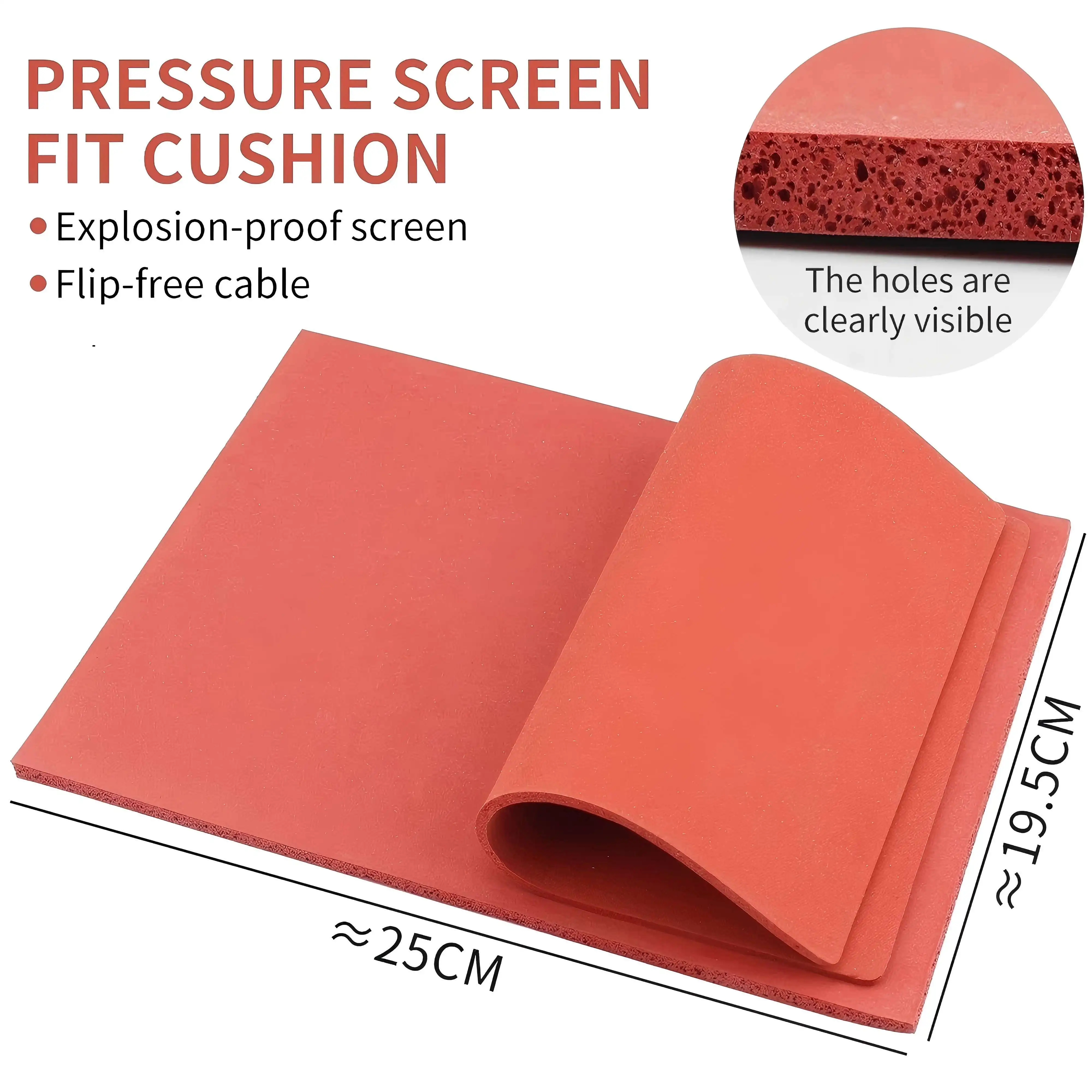 

5/6/8mm Screen Pressing Mat Laminating Machine Silicone Pad Thick Super Soft Sponge Foam Board High Temperature Resistant Pad