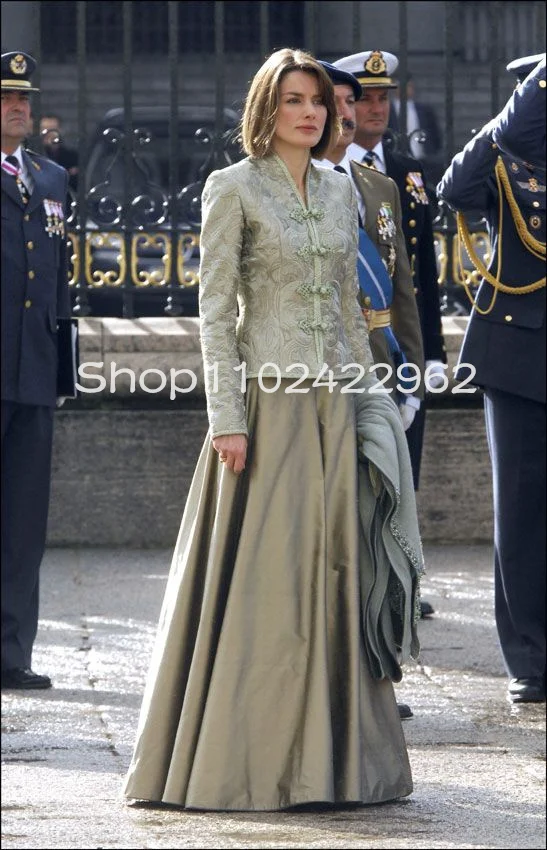 Grey Mint Two Pieces Mother Of the Bride Dresses with Long Sleeve Jacket Lace Embroidery Mother Formal Occasion Gown