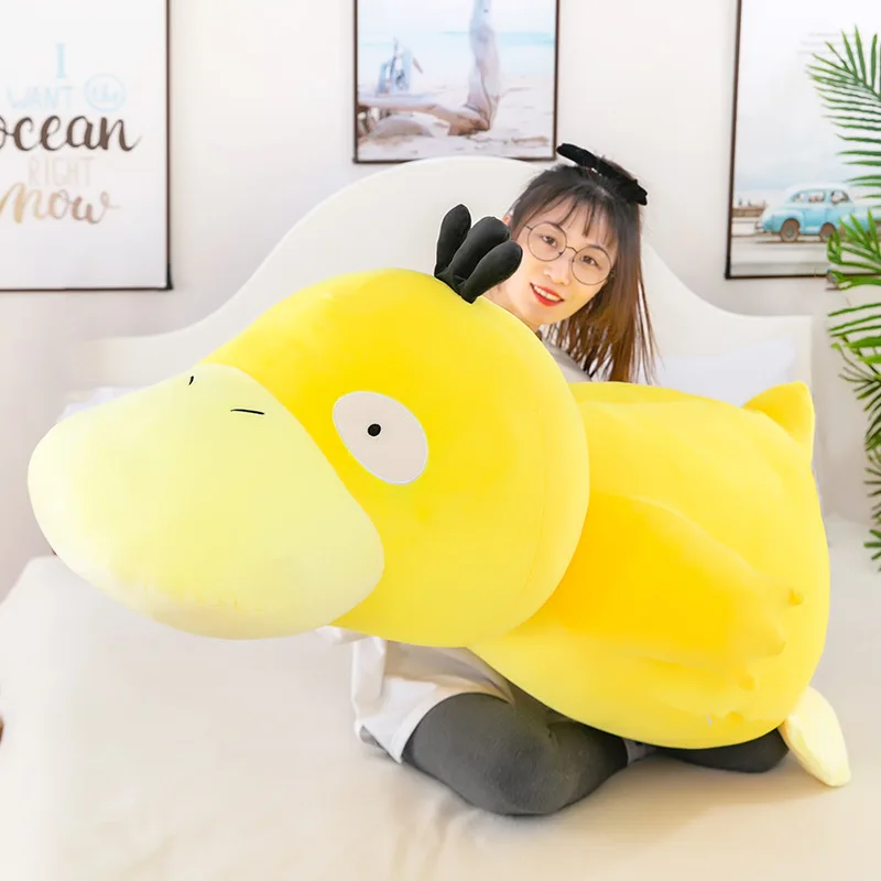 

55/75cm Big Size Pokemon Psyduck Cushion Psyduck Stuffed Anime Duck Psyduck Plushies Sofa Bed Throw Pillow Home Decor Xmas Gifts