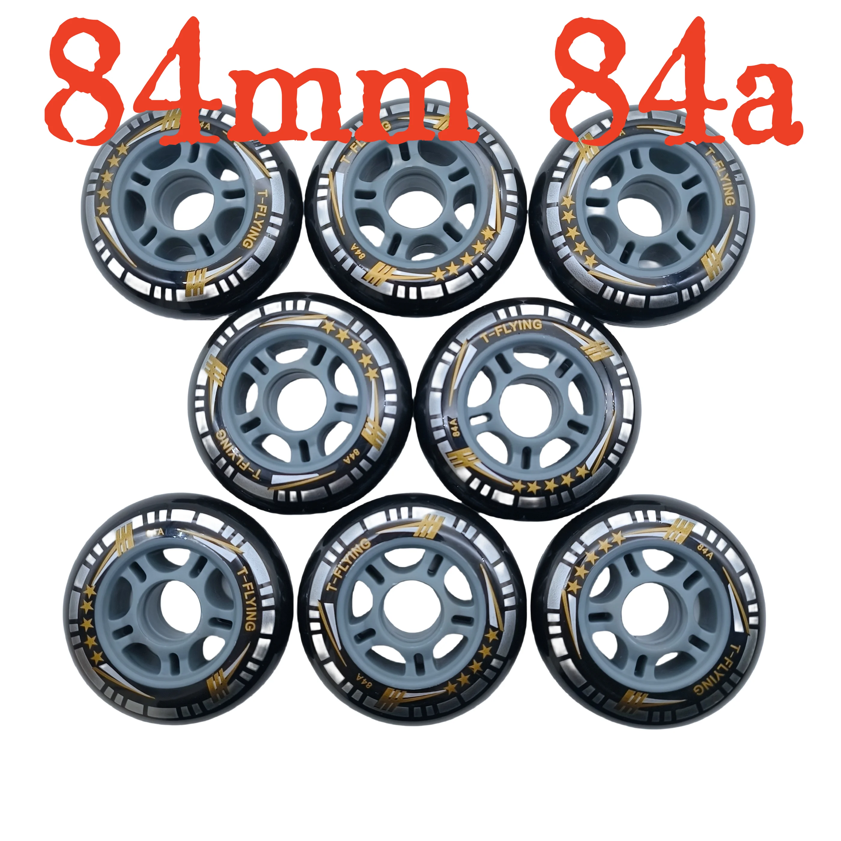 Free shipping inliner skate wheel 84x24 mm skate wheel 84mm 84A roller wheel 8wheels/lot