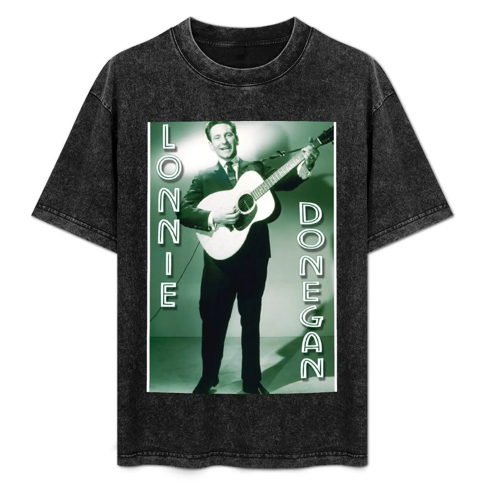 Camiseta Lonnie Donegan, ropa informal básica, top de manga corta