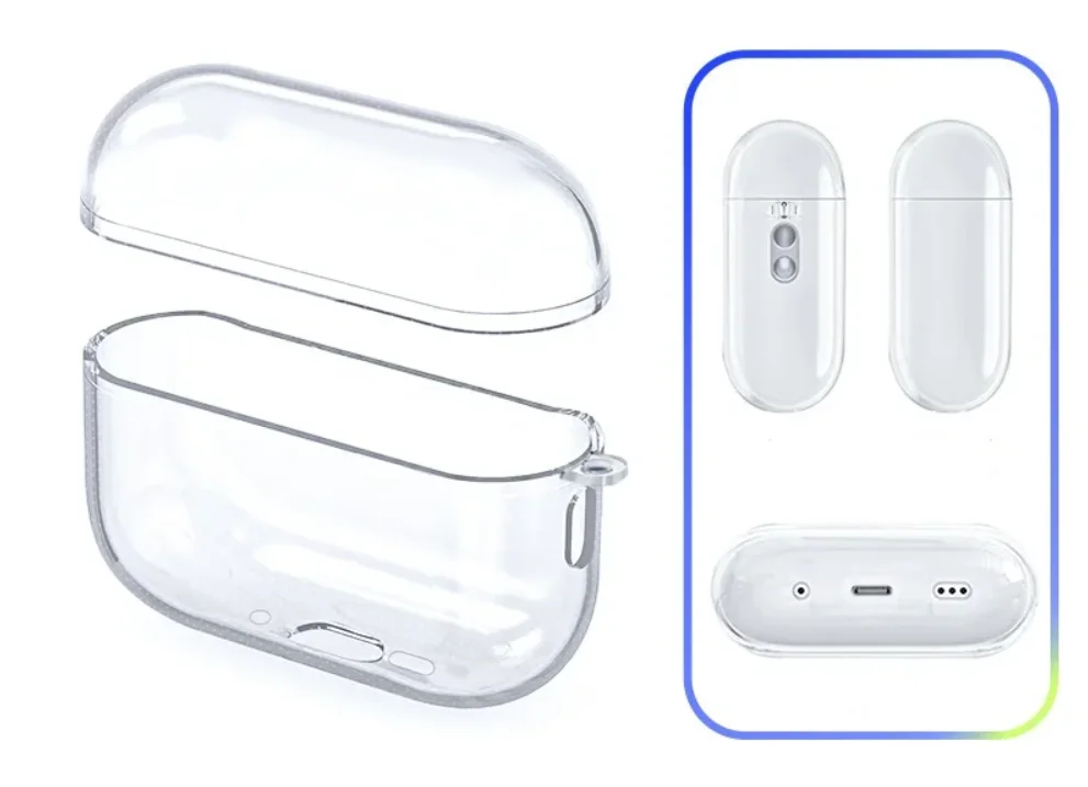 Transparent Protective Cover For Apple AirPods Pro 2 Crystal Clear Earphone Case For Air Pods Pro Accessories Charging Box