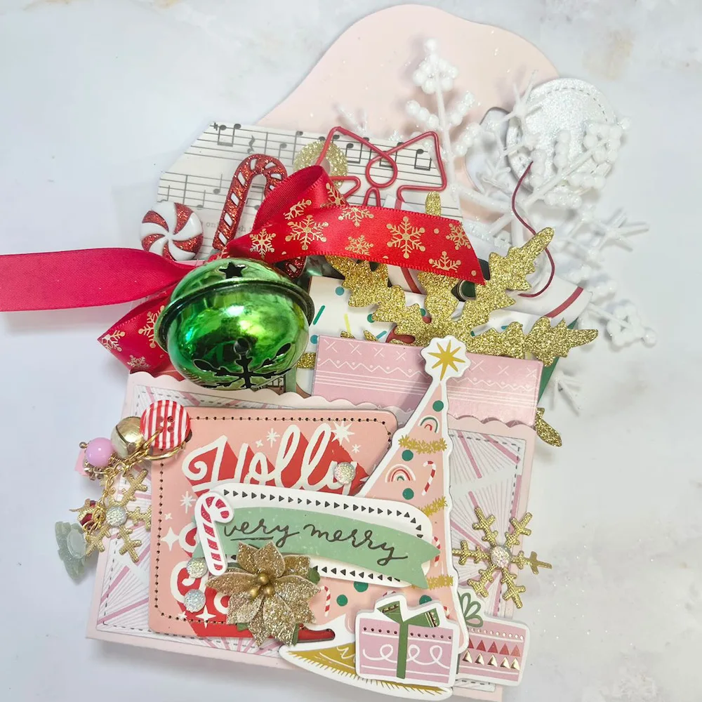 KSCRAFT Santa Tag with Loaded Bag Metal Cutting Dies Stencils for Scrapbooking Decorative Embossing DIY Paper Cards