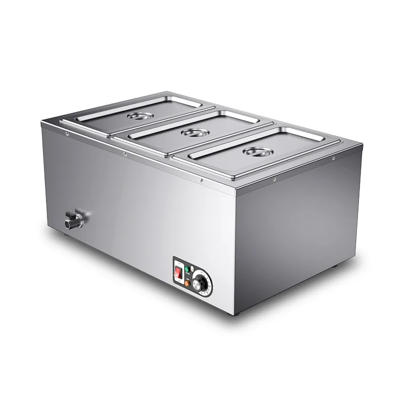 Commercial electric soup pool insulation table 3 grid soup stove, thermal insulation dining car