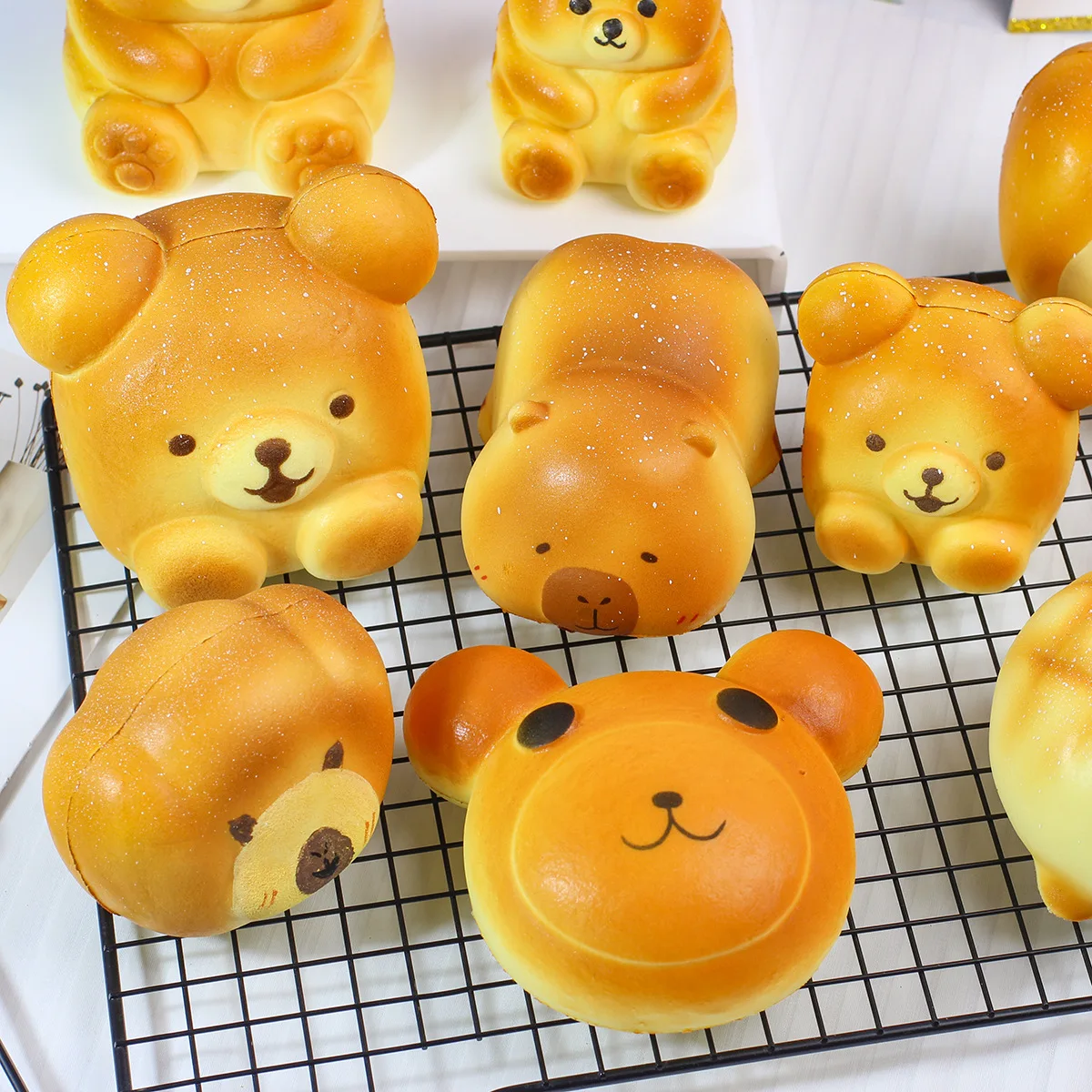 Jouet de Simulation d'animal de dessin animé en PU à rebond lent, ours mignon, pain Capybara avec parfum, jouets anti-Stress, cadeaux pour enfants