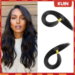 Nail Tip Machine Made Hair Extension U Tip Remy Straight Human Fusion Hair Extensions Natural Keratin Capsule 50g 1g/pc Black