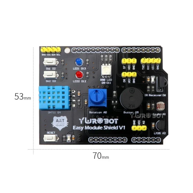 9 in 1 sensor board Multifunction Expansion Board DHT11 LM35 Temperature Humidity For Arduino UNO RGB LED IR Receiver Buzzer