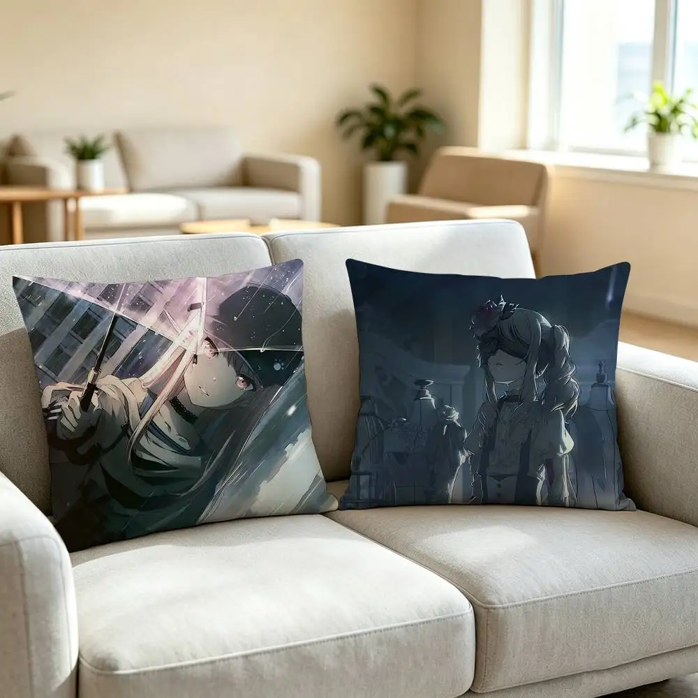 P-Project SEKAI Mizuki Akiyama  Pillow Case Square Double-Sided Sofa Cushion Cover Bedroom Bedside Pillow