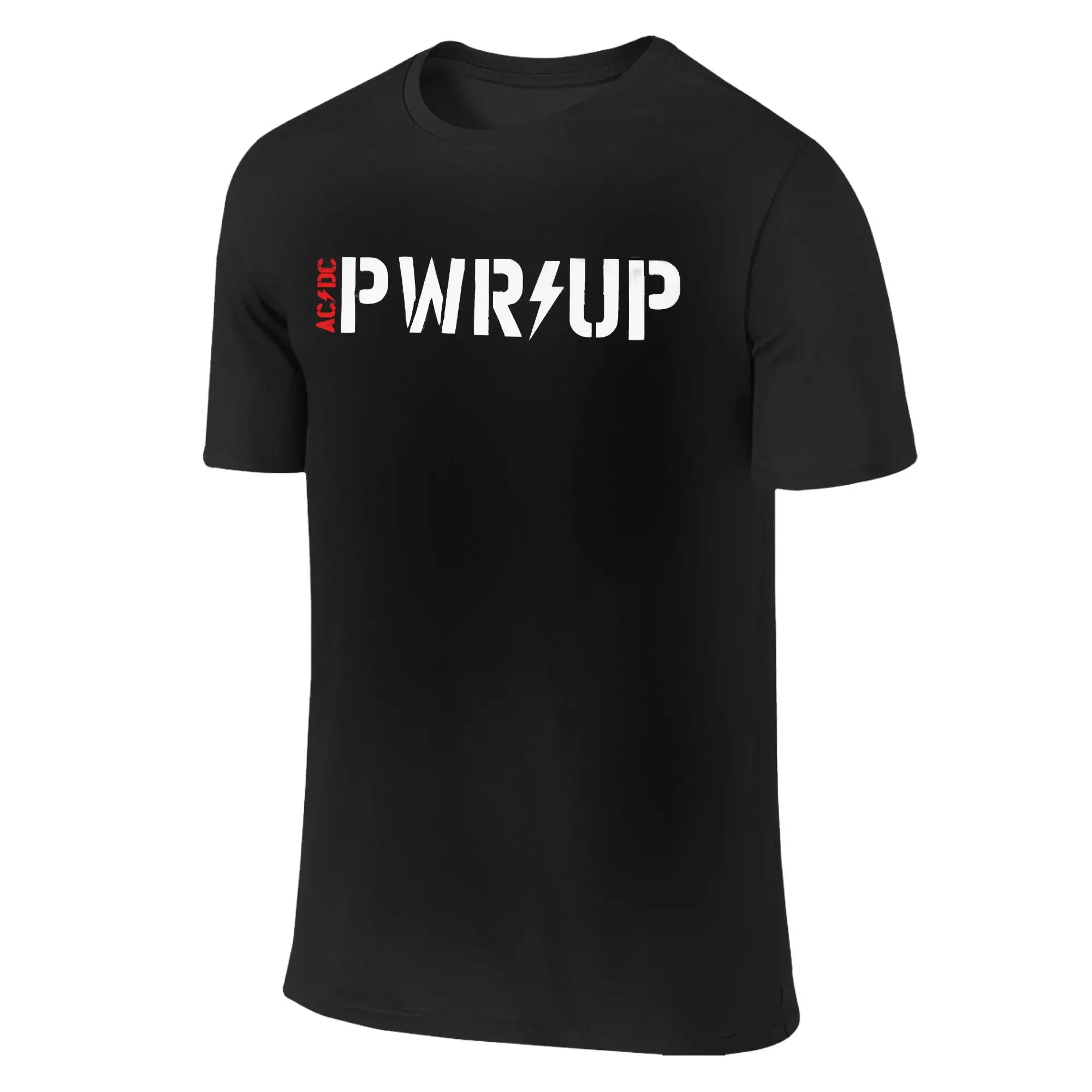 التيار المتناوب Pwr Up جولة حول العالم تيار مستمر أوروبا 2025 الجرافيك المطبوعة تي شيرت الرجال النساء 100% تي شيرت الملابس