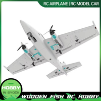 Atomrc Fpv C1200 White Whale Assembled Fixed Wing Fpv Carrier Aircraft Dual Engine Crossover Long Range Flight Remote Control