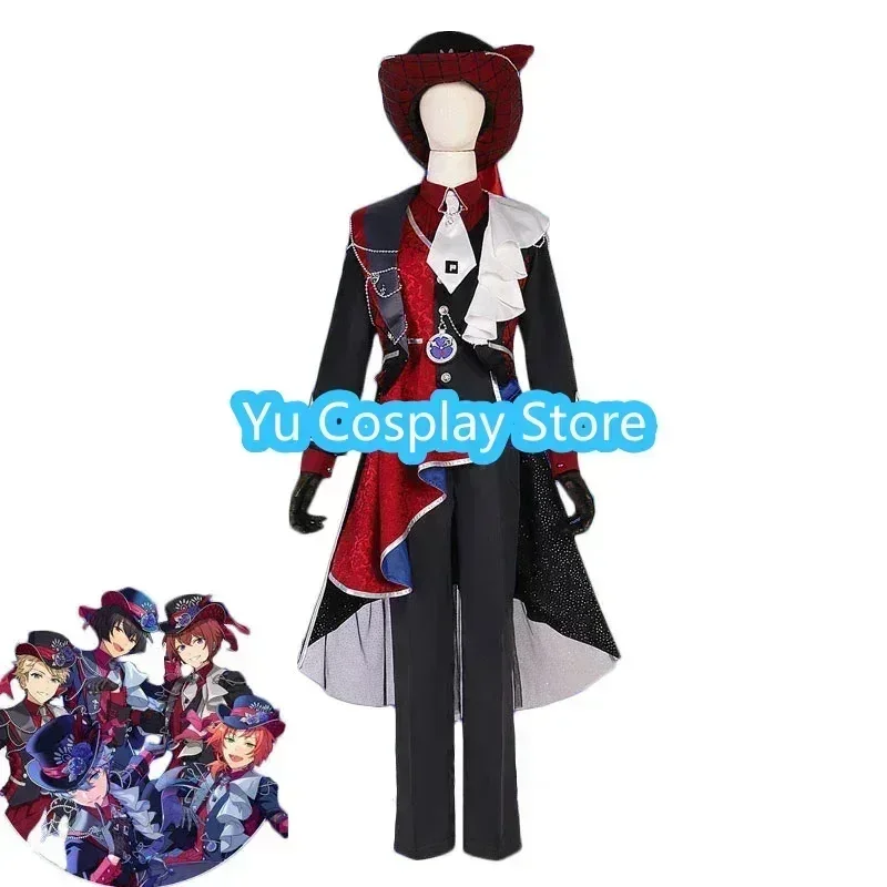 

Yu-Cosplay Game Ensemble Stars Mad Party Knights Cosplay Costume Suou Tsukasa Tsukinaga Leo Sena Izumi Halloween Uniforms Custom