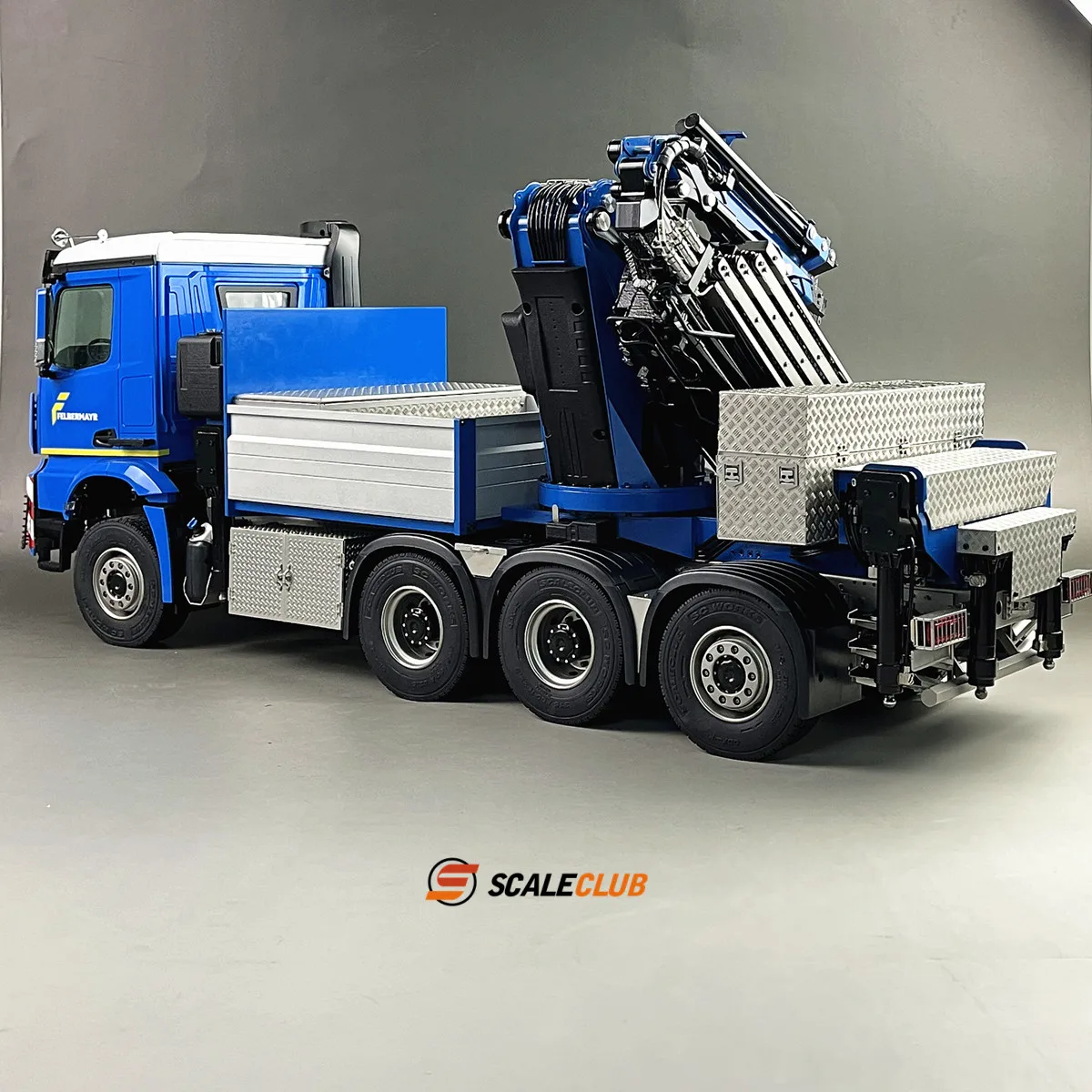 Scaleclub 1/14 Tamiya 3363 8x8 with rear steering F1650 truck crane JX