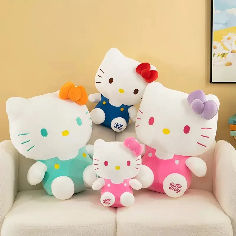 HOT Sanrio hello Kitty 25Cm Anime Kuromid Toys Kawaii Mymelody Cinnamorol Plush Soft Stuffed Animals Doll Plushie Pillow Xmas@