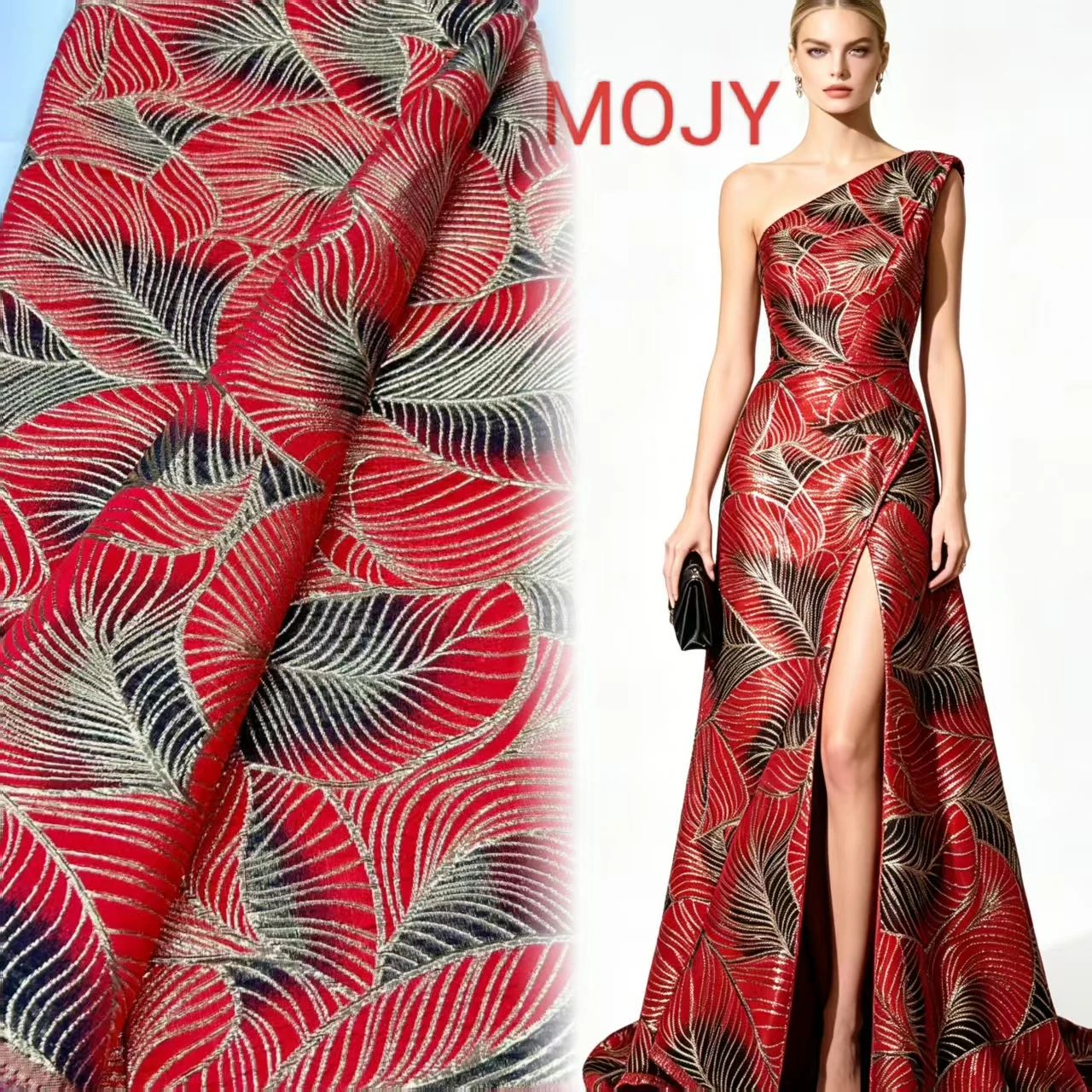 tissu-jacquard-brocart-rouge-dore-metallise-tissu-de-luxe-a-paillettes-avec-motif-feuille-de-palmier-en-relief-pour-robe-de-soiree-de-mariage-tenue-de-ceremonie-africaine
