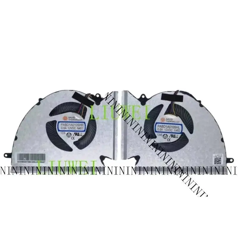 CPU & GPU-koelventilator voor GE76 Raider 10UE GP76 Leopard 11UE MS-17K3 MS-17K2 (=)