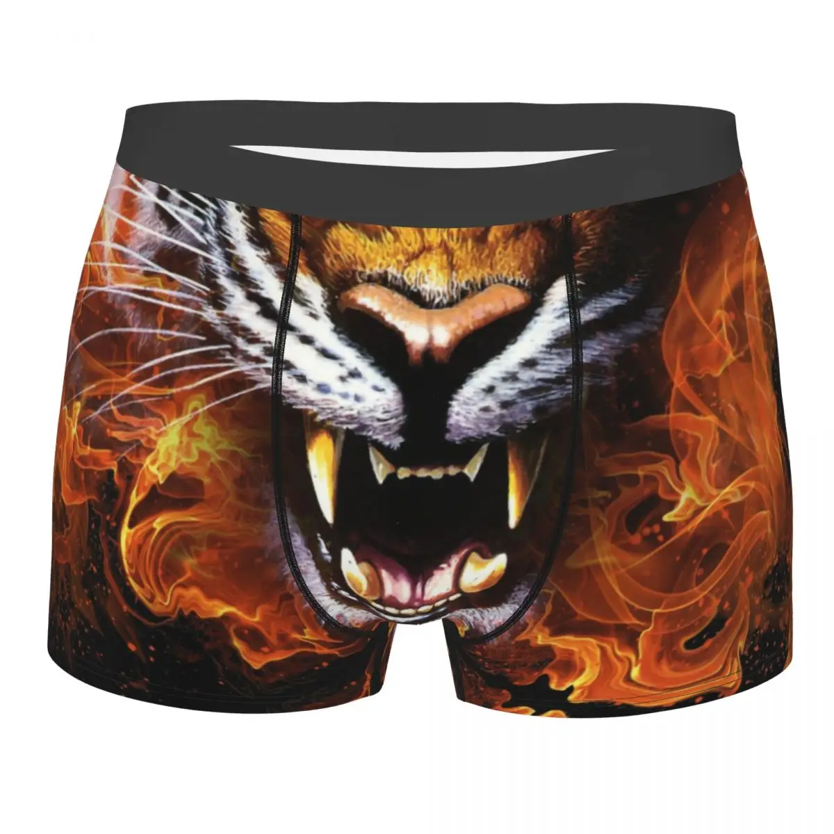 Custom Tiger Pattern Boxer Shorts For Homme Sexy 3D Printed Wild Animal Underwear Panties Briefs Breathbale Underpants