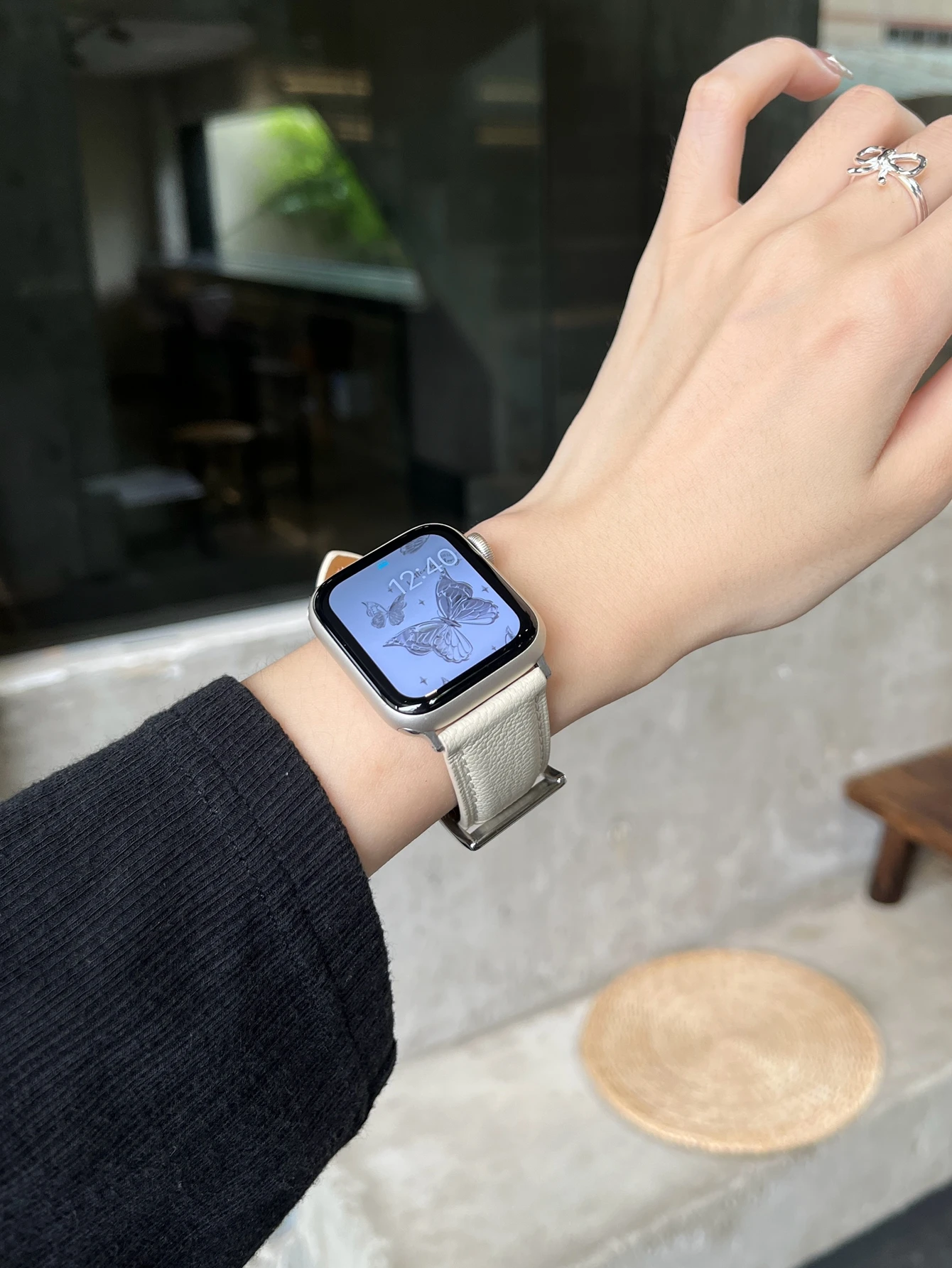 Leather loop women Correa For Apple Watch band Series Ultra 10/9/8/7/6/5/4 38mm 40mm 41mm 42mm 44mm 45mm 46mm 49mm Strap