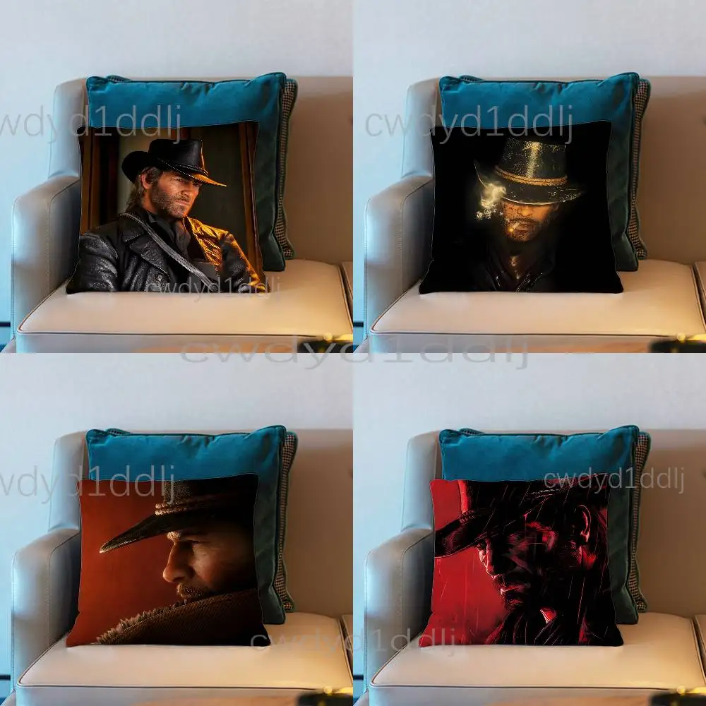 

A-Arthur Morgan RDR2 Pillow Case Cover Square Sofa With For Pattern Comfortable Cushion suitable Of Room