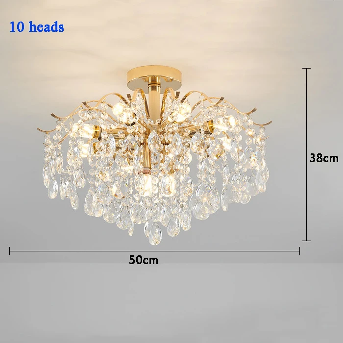 Modern Luxury Crystal Ceiling Chandelier For Living Room Dining Room Bedroom Ceiling Lamp LED Lights Home Appliance AC85-260V image 3