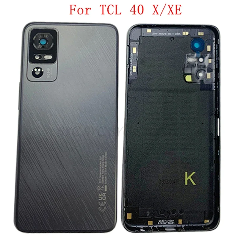 

Back Cover Rear Door Case Housing For TCL 40 XE X Battery Cover with Camera Lens Repair Parts