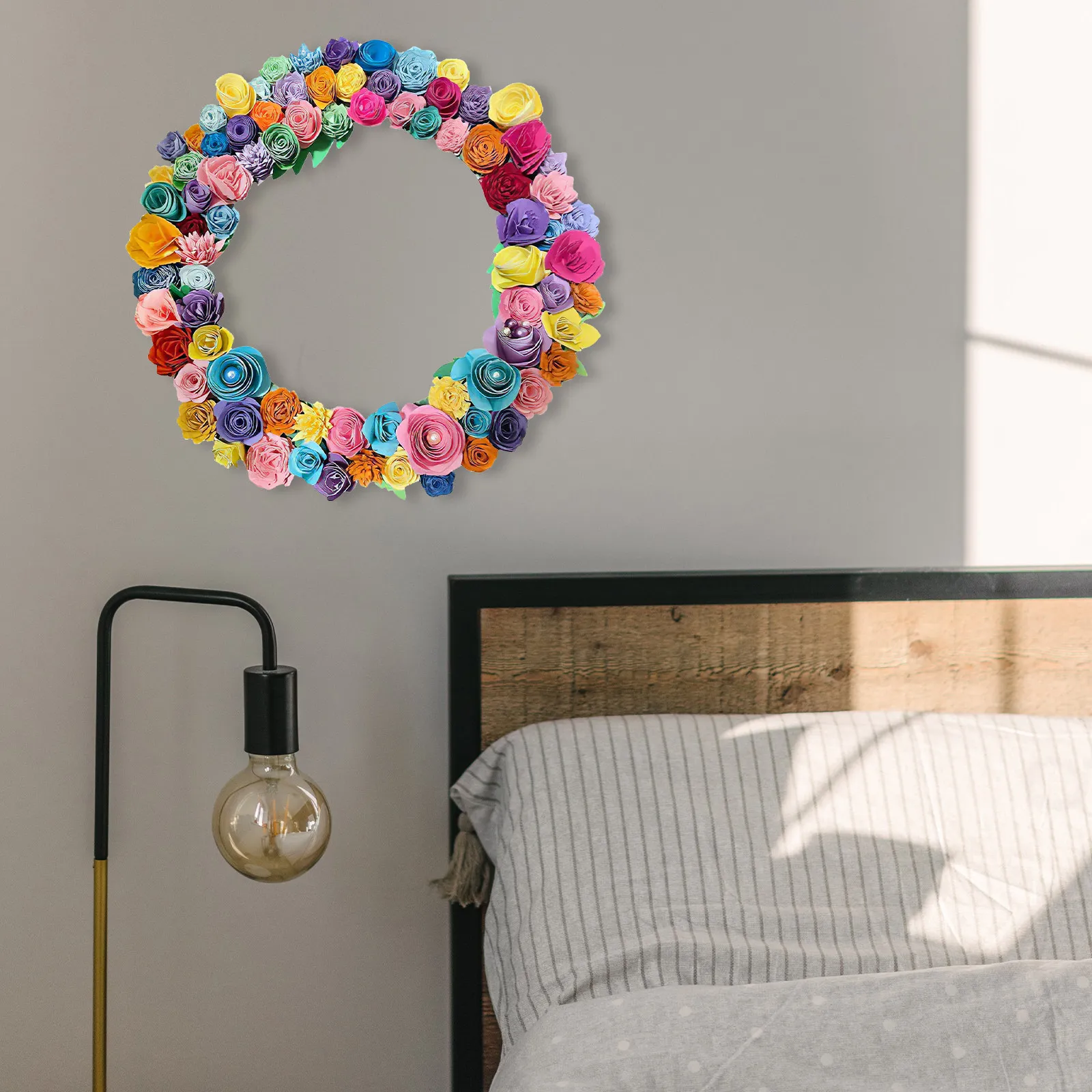 12 Inch Wooden Wreath Frame Easy DIY Craft Ring for Floral Garland Wedding Christmas Home Decor Wood Wreath Form
