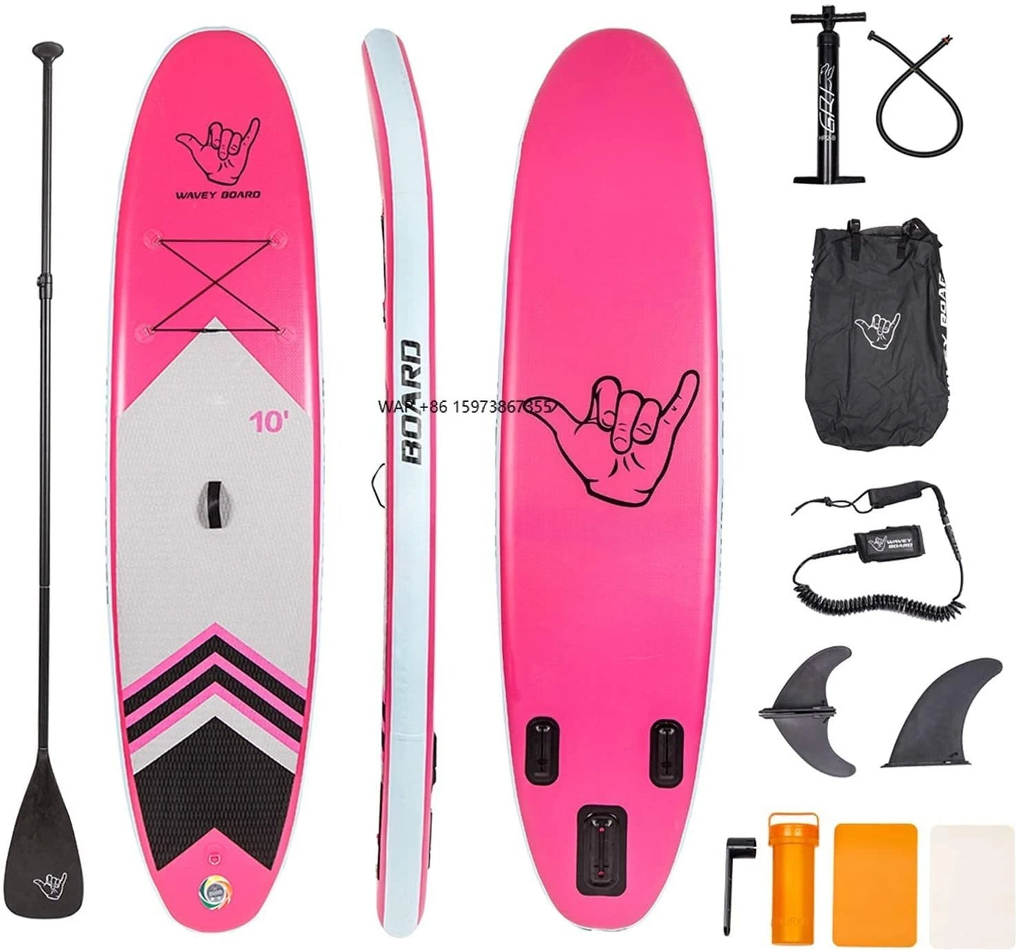 

Made in China Inflatable SUP Surfboard Longboard Durable PVC Stand-Up Paddle Board with More Design Options