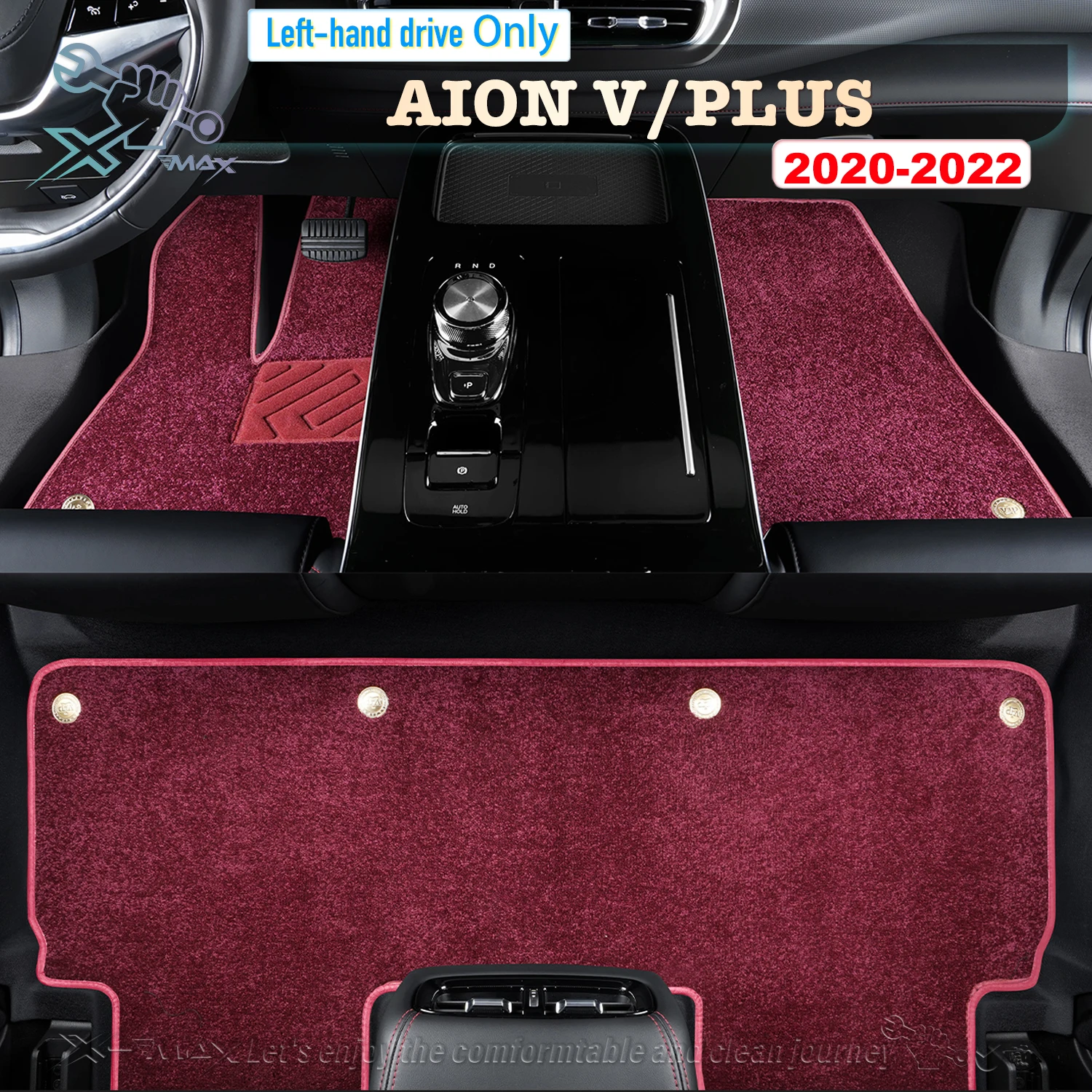 

Left-hand Drive Car Floor Mat For GAC AION V/PLUS 2020-2022 Full Surround Foot Mat Automotive Floor Mat Floor Liner Water-proof