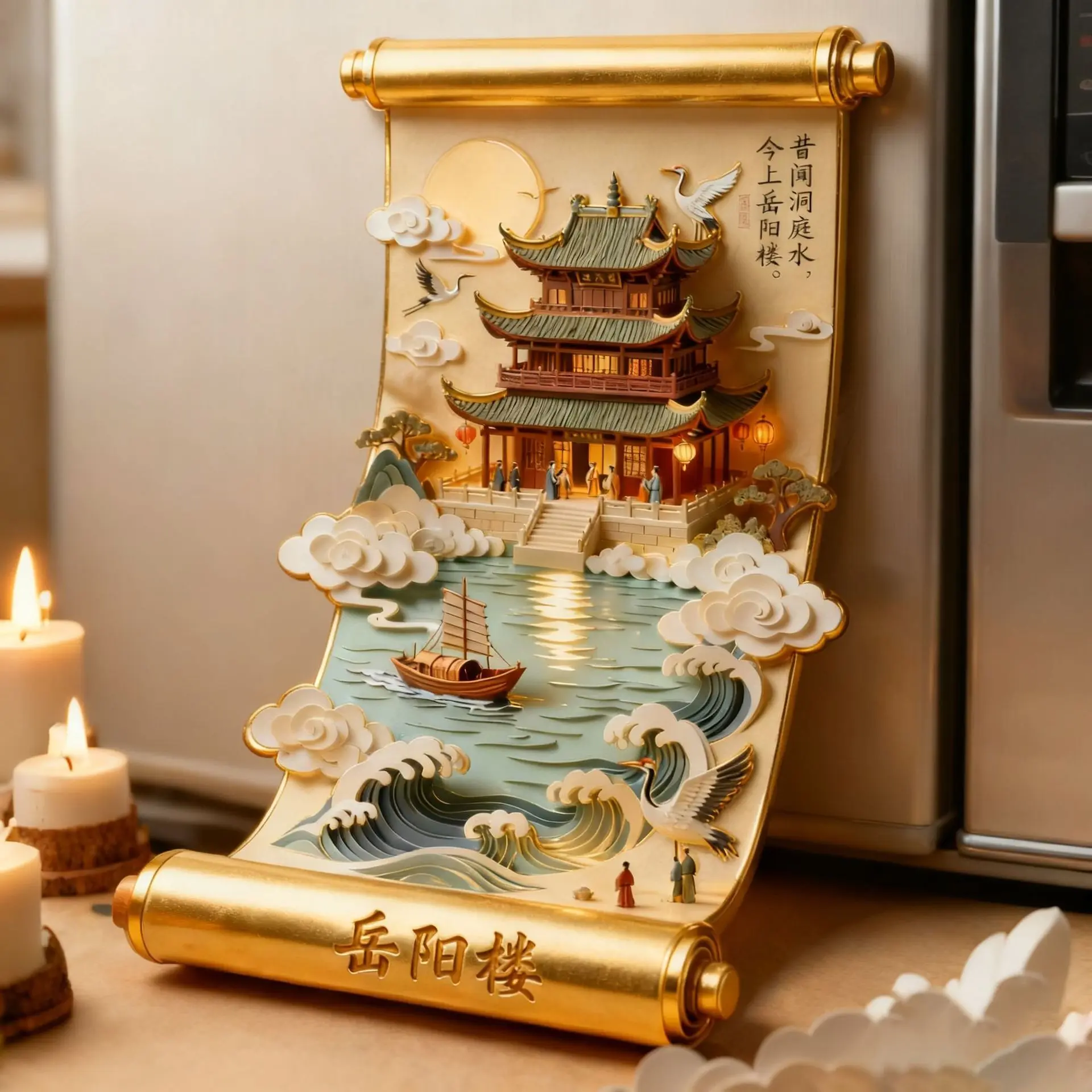 China Souvenirs Fujian Metal Fridge Stickers Jiuhuashan Lushan Hengshan Huashan Shanghai Chengdu Suzhou Fridge Magnets Gifts