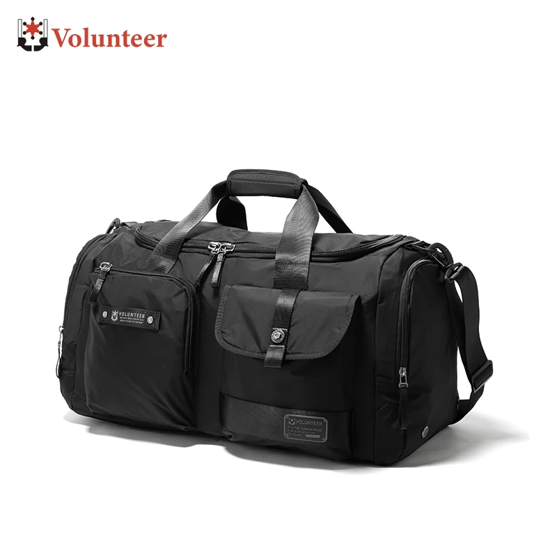 

VOLUNTEER 50L Large Capacity Nylon Duffle Bag Lightweight Waterproof Travel Bag Gym Weekender High Quality Bag Handbag 1807-14