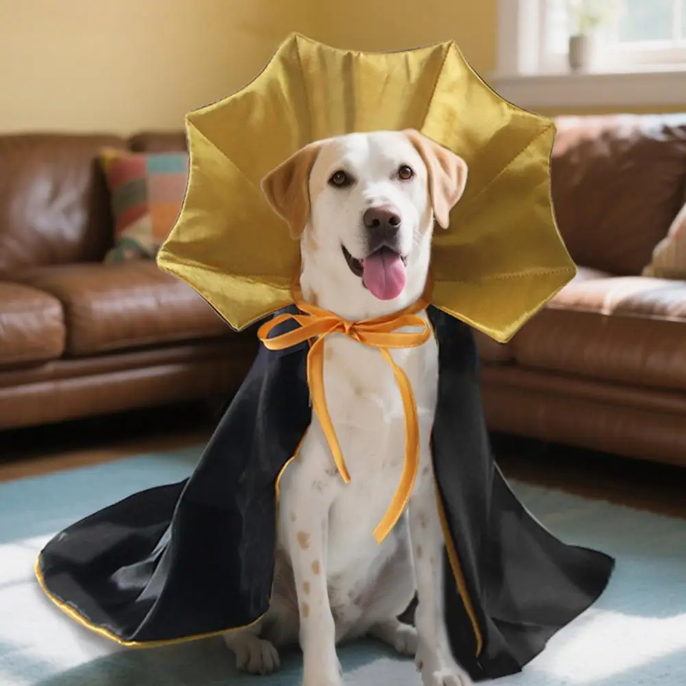 Cute Pet Cloak Comfortable Pet Holiday Attire Pet Halloween Cape Costume for Cats Dogs Adjustable Cloak Hood Halloween for Small - zdjęcie 1