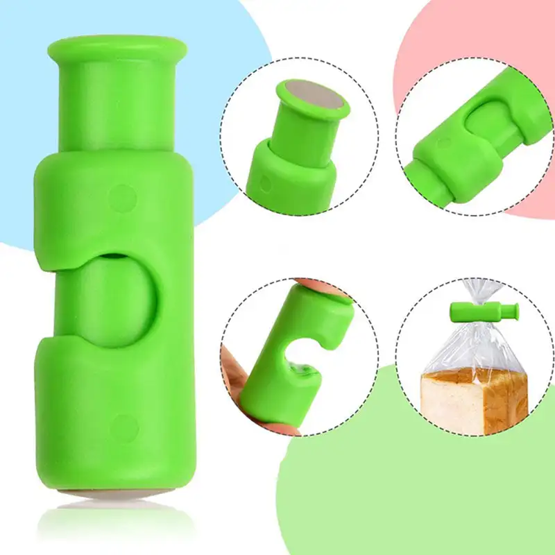 5Pcs Kitchen Snacks Sealing Clip Press-type Bread And Toast Fresh-keeping Spring Clip Sealing Clip