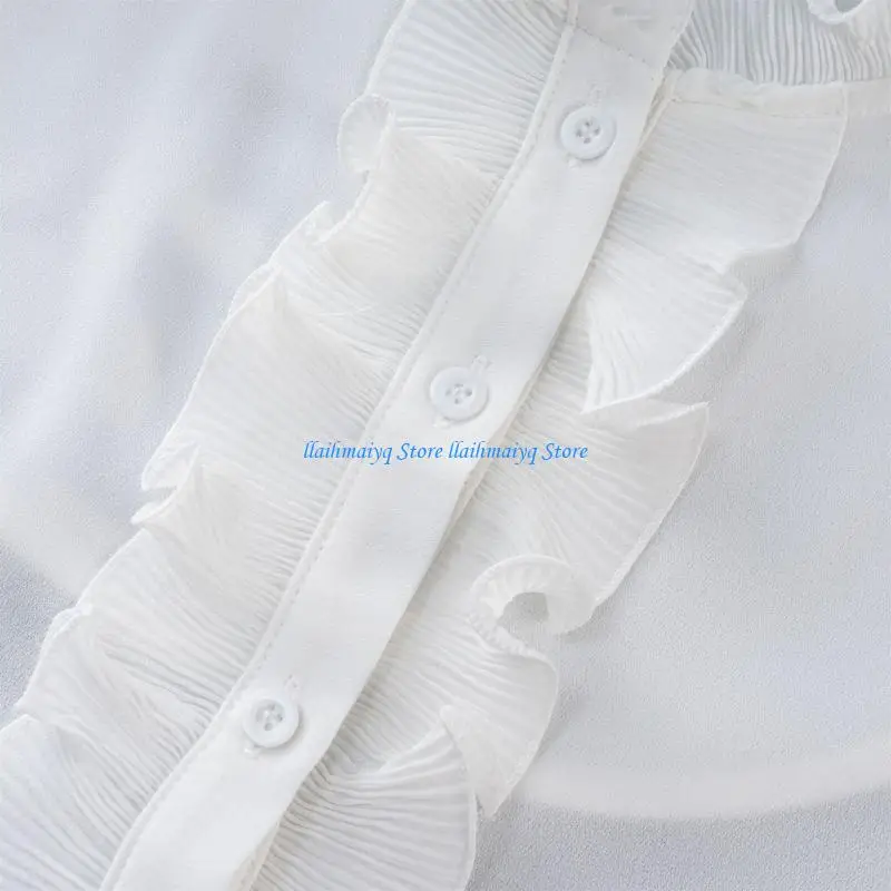 573B False Collar Accessory For Women Offering Comfortable Half Shirt for Work Wear