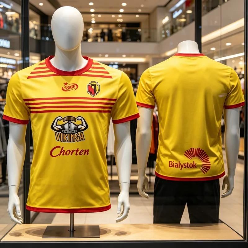 New Jagiellonia Bia ł ystok Poland Fans Customized Summer Football T-shirt Koszulka Meczowa Breathable and Comfortable Clothing