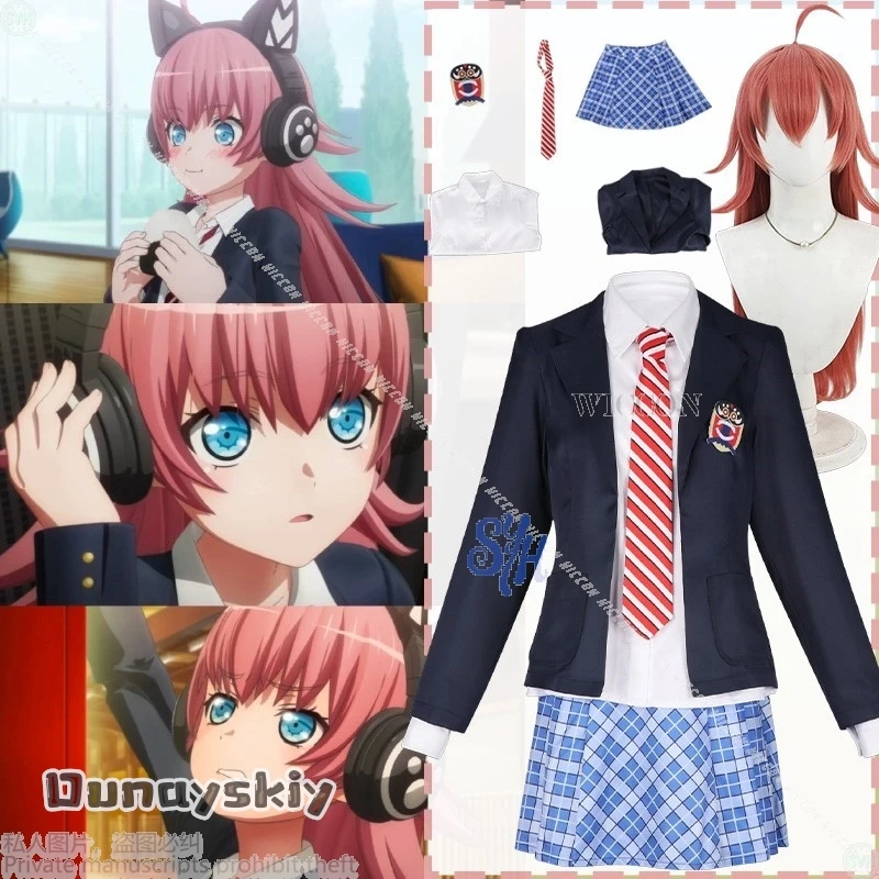 

Anime Bang Dream! Cosplay Tamade Chiyu Costume JK Japanese School Uniform Dress Kawaii Jirai Kei Girls Lolita Halloween Woman