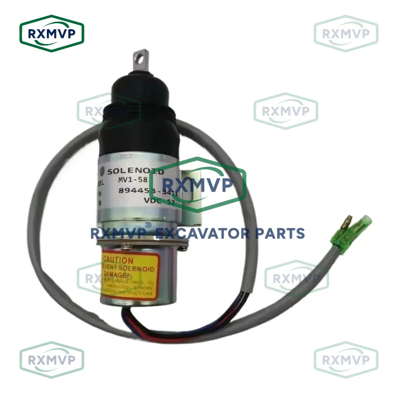 894453-3411 MV1-58 Stop Solenoid Valve 12V Fits Excavator 6B61 4J62 Isuzu Diesel Engine