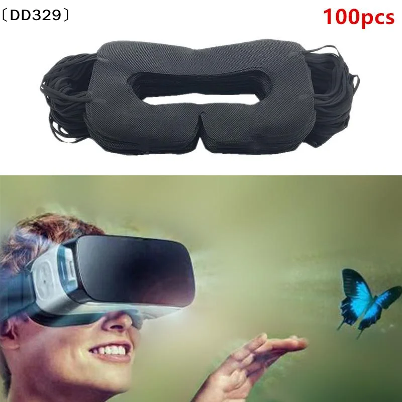 100Pcs Hygiene Disposable Eye Mask Sweat Breathable Face Protection For Headset Accessories Sweat Breathable Eye Cover〔DD329〕