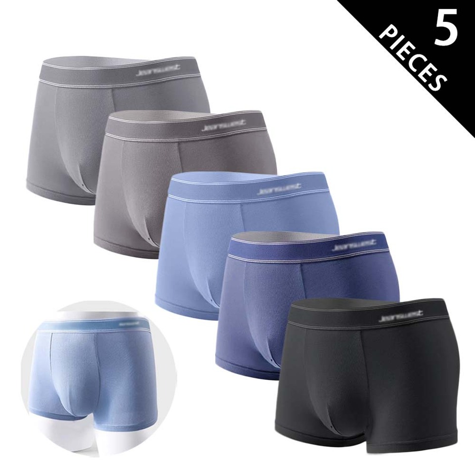  4/5Pcs Boxers man Cotton Breathable Men's Panties 3D Cutting Sexy lingerie Soft Touch Plus Size Man underwear Autumn Boxers 
