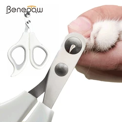 Benepaw Professional Cat Nail Clippers For Puppies Birds Round Cut Holes Safety Guard Small Animals Pet Grooming Paw Trimmer