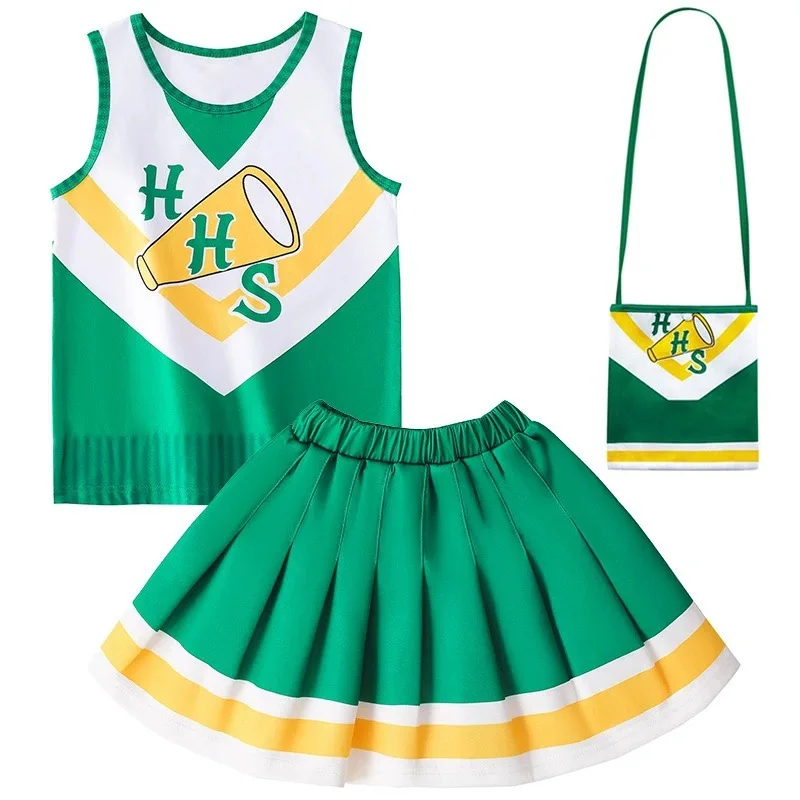 

TV ST Season 5 Cosplay Costume For Girl Sleeveless Skirt With Top High School Cheering Team Dress