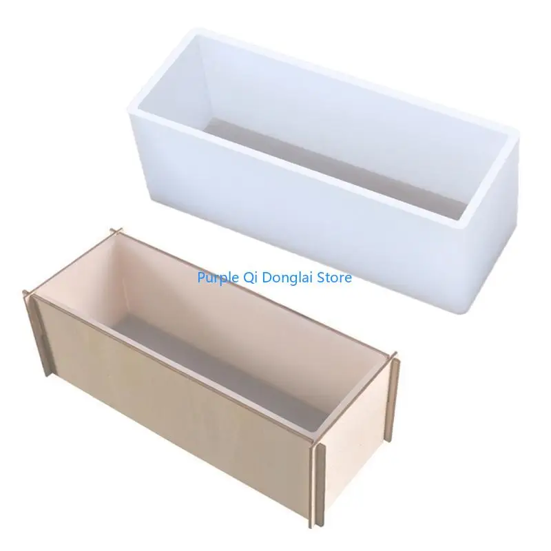 L21E DIY Craft Molds Craft Supplies DIY Large Soap Molds Rectangular Silicone Molds