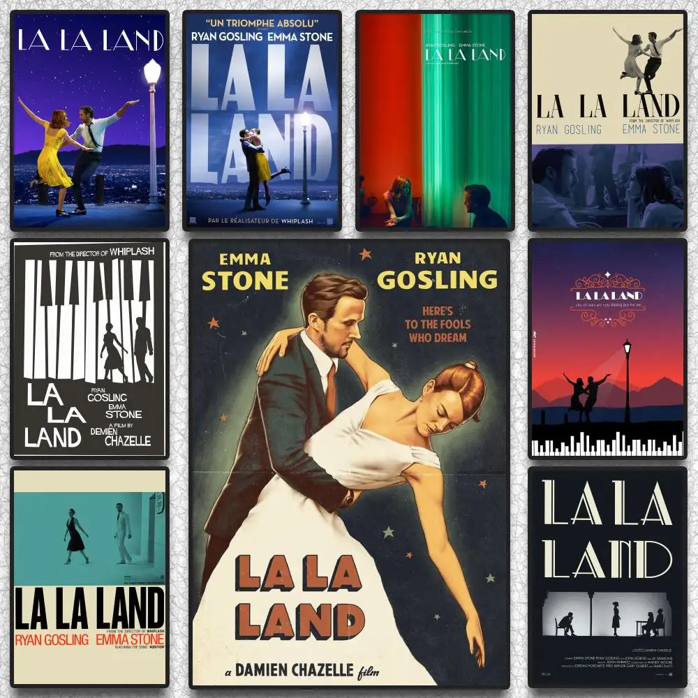 La La L-Land Classic Movie Poster Poster HD Art Sticky Wall Waterproof Home Living Room Bedroom Aesthetic Decoration